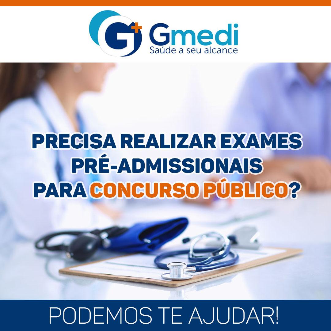 Exames pré-admissionais para concurso público